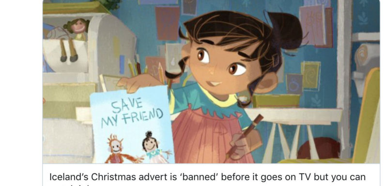 British frozen foods chain Iceland scores a massive PR/viral hit riding on an ad that was not banned