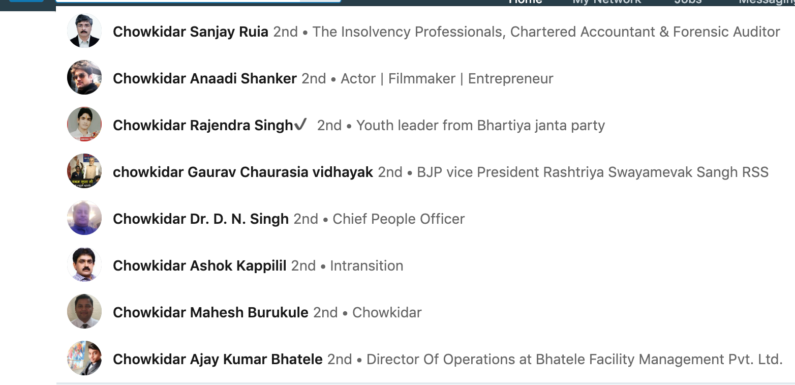 Chowkidars on LinkedIn