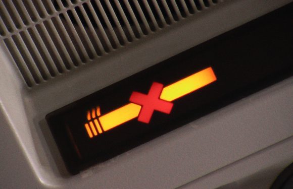 “Ladies and Gentlemen, the no-smoking sign has been turned off. If you want to smoke, you may do so now.”