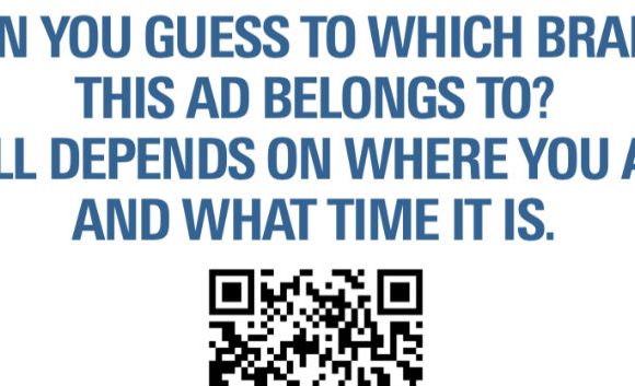 A programmatic print ad, courtesy QR code!