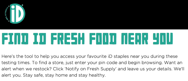 iD’s store locator is an impressive demonstration of digital business