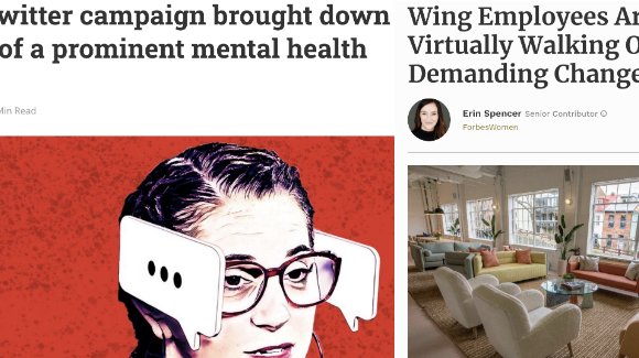 Virtual walkouts by employees