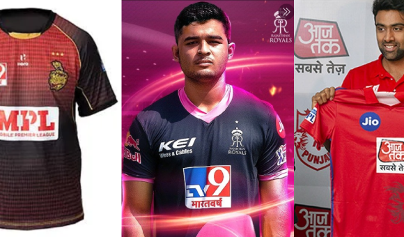 TV9 Bharatvarsh on IPL jerseys