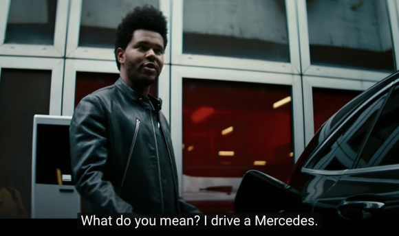 The Mercedes-Benz EQC x The Weeknd masterpiece