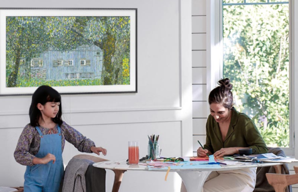 Paint, art, frame, TV, and paint!