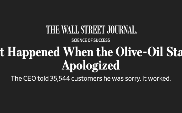 The charm of a personal apology