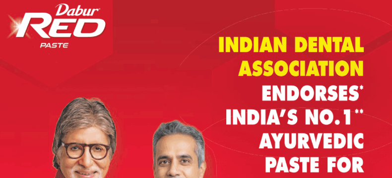 Colgate India recommends* Dabur Red toothpaste!